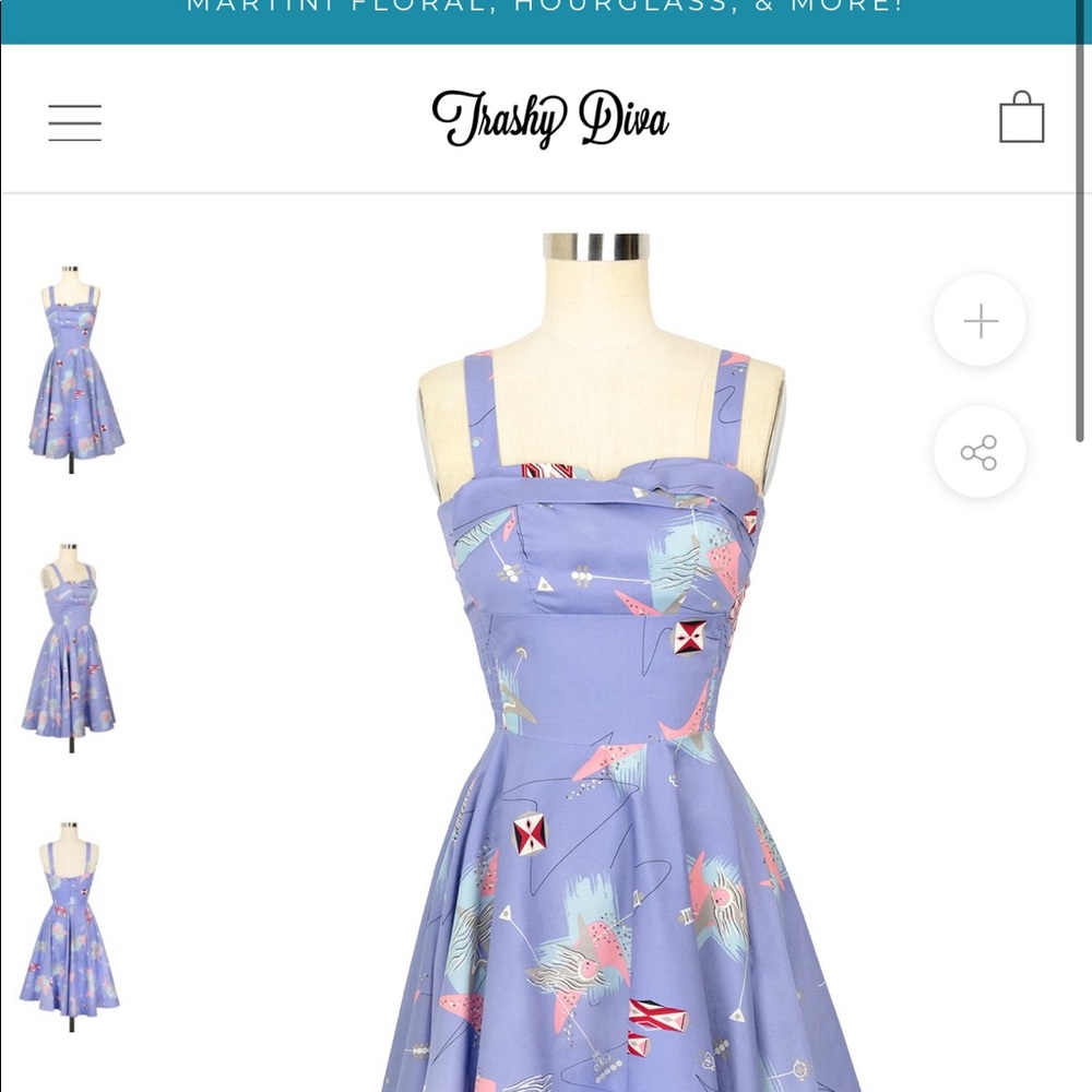 NWT Trashy Diva Lilac Atomic Trixie Dress